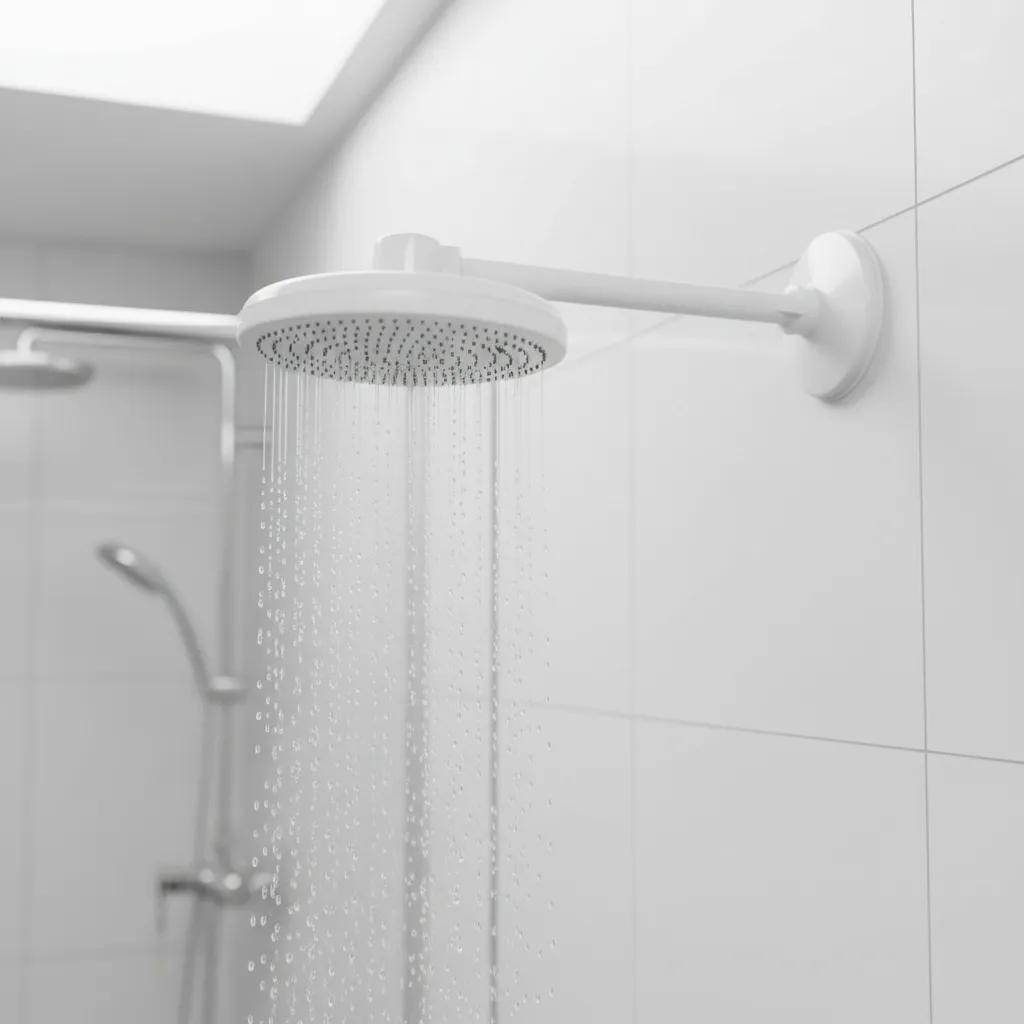 Ducha 1/2" 4" PVC com Braço Branca | Valeplast - Imagem 3