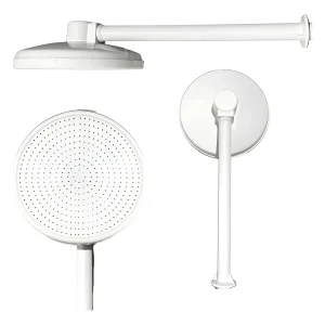 Ducha 1/2" 4" PVC com Braço Branca | Valeplast