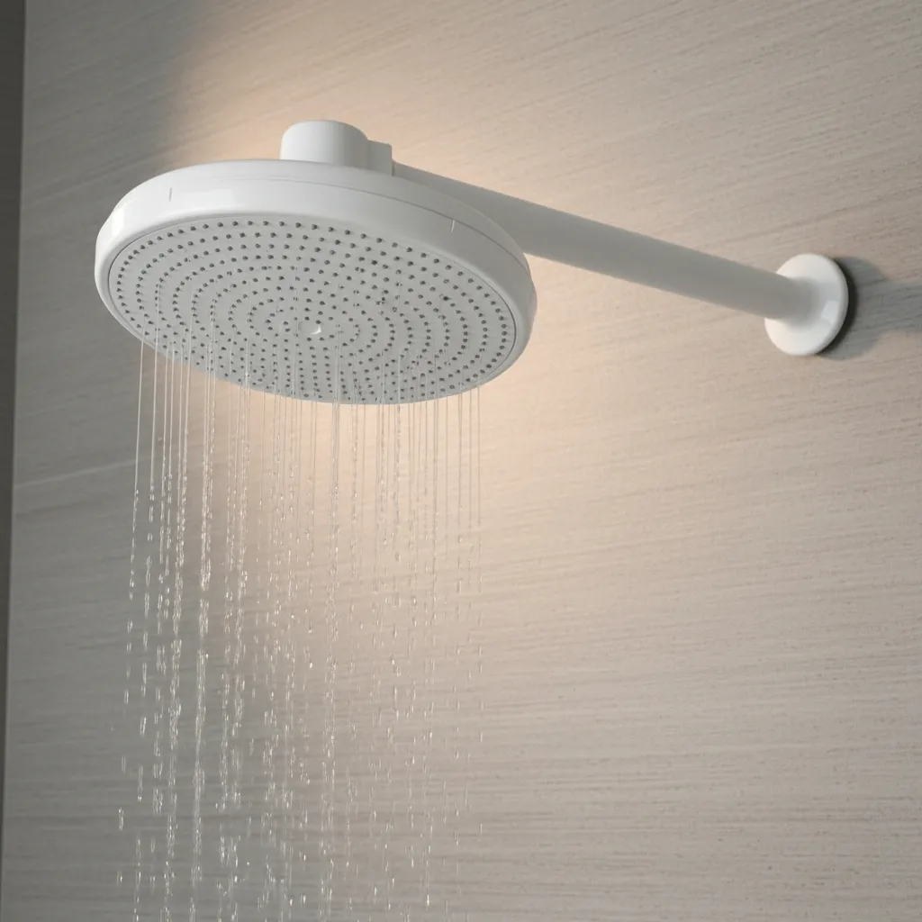 Ducha 1/2" 4" PVC com Braço Branca | Valeplast - Imagem 2